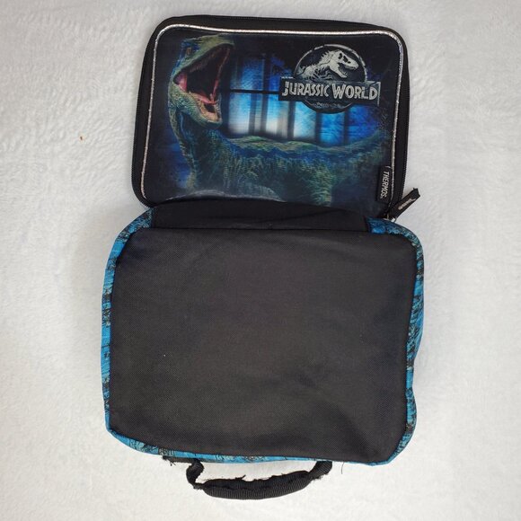 Jurassic World Dinosaur Blue Kids Lunch Box Thermos Accessories - Picture 4 of 8